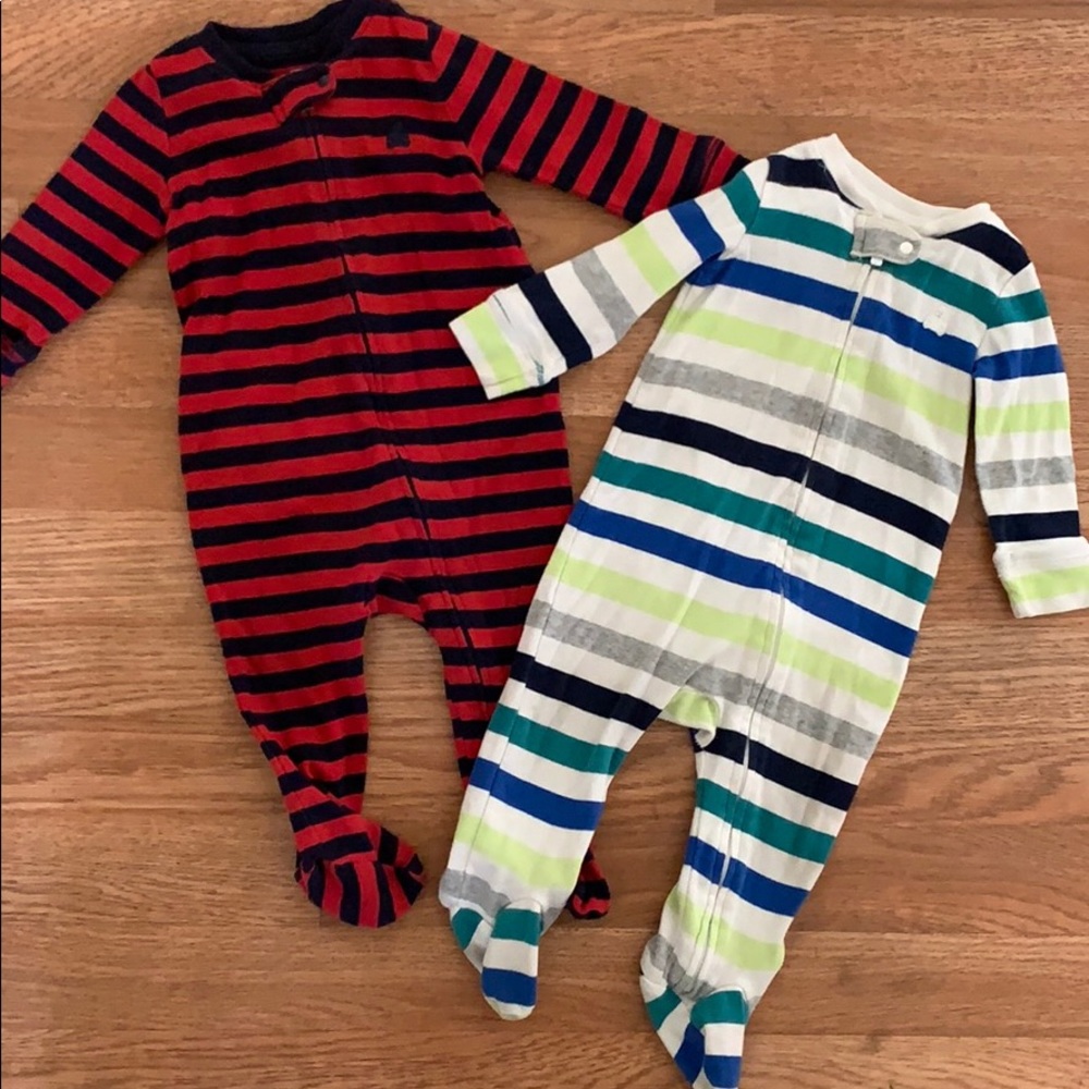 2 Gap footy pajamas/ sleepers
